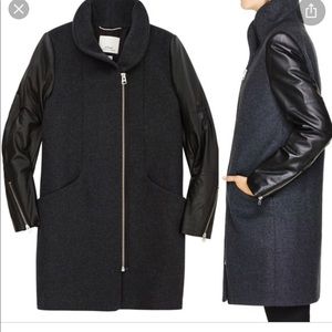 Wilfred XS Cocoon Jacket W/ Leather Sleeves